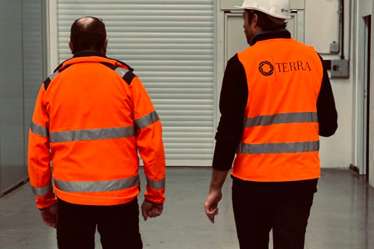 Équipe Terra en intervention sur un site industriel